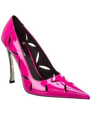 Versace Pin-point Patent Pump - Pink