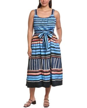NIC+ZOE Plus Painted Peninsula Sophie Dress - Blue