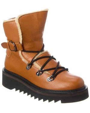 Ferragamo Elimo F Leather Boot - Brown
