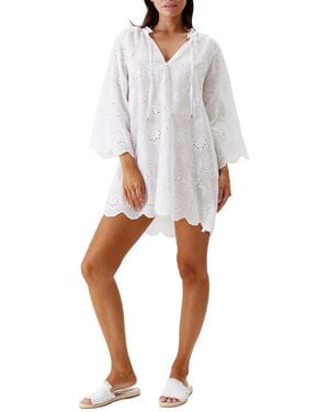 Melissa Odabash Lucy Short Kaftan - White