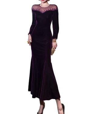 BRC By BURRYCO Solid Maxi Dress - Blue