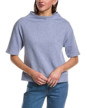 Sol Angeles Jacquard 3/4-Sleeve Pullover - Blue