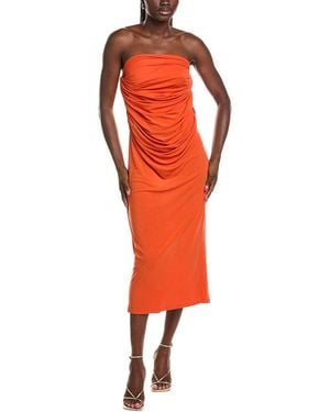 Paris Georgia Basics Draped Skirt - Orange