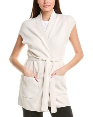 Barefoot Dreams Cozychic Ultra Lite Waist Tie Vest - White