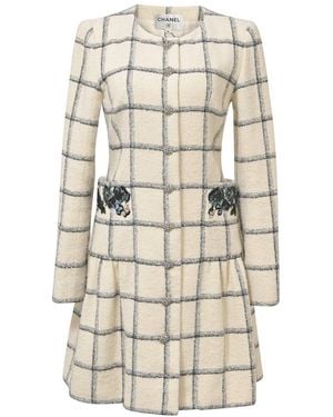 CHANEL Midi Embroidered Dress (authentic Pre-loved) - Natural