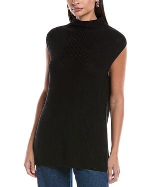 Bella Dahl Mock Neck Sweater Vest - Black
