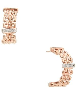 Meshmerise 0.12 Ct. Tw. Diamond 18K Over Earring - White