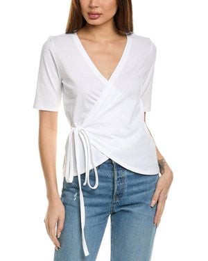 Nation Ltd Bianca Wrap T-Shirt - White