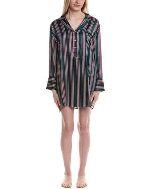 Petite Plume Silk Nightshirt - Black