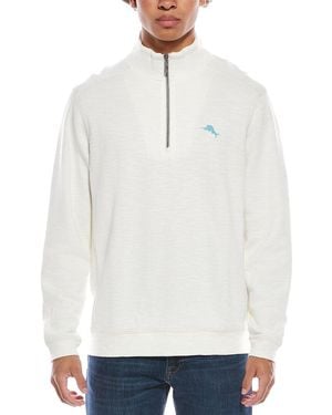 Tommy Bahama Tobago Bay Half Zip Sweatshirt - White