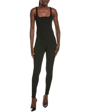 Paris Georgia Basics Ribbed Bustier Catsuit - Black