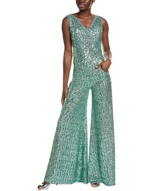 La Petite Robe Di Chiara Boni Trifone Sequin Jumpsuit - Green