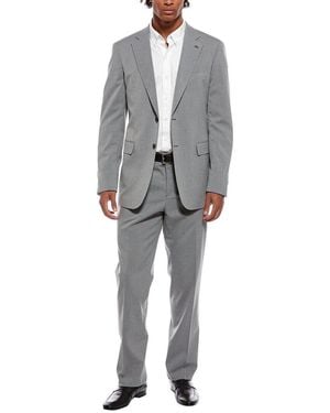 Scotch & Soda 2pc Suit With Flat Front Pant - Grey