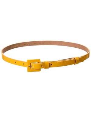 Carolina Herrera Skinny 90's Patent Belt - Yellow