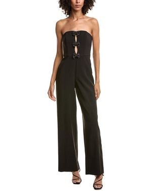Liv Foster Crystal Bow Jumpsuit - Black
