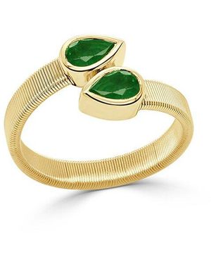 Sabrina Designs 14K 0.76 Ct. Tw. Diamond & Emerald Cocktail Ring - Metallic