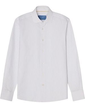 Robert Talbott Reynolds Dobby Stripe Shirt - White