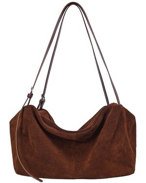 Adele Berto Leather Shoulder Bag - Brown