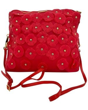 Burberry Burgundy Leather Prorsum The Petal Crossbody (Authentic Pre-Loved) - Red