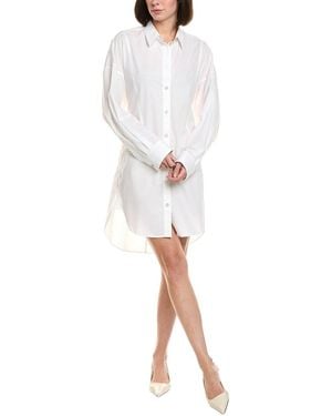 Helmut Lang Dolman Sleeve Shirtdress - White