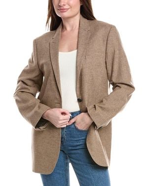 Rag & Bone Odessa Wool-Blend Blazer - Natural