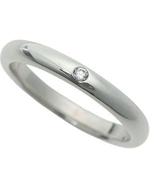 Tiffany & Co. Platinum Diamond Ring (authentic Pre-loved) - Metallic