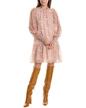 Marie Oliver Irena Silk-blend Shift Dress - Pink