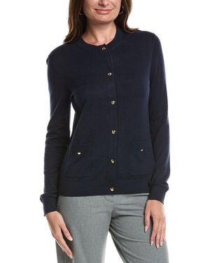 St. John Fine Gauge Cardigan - Black