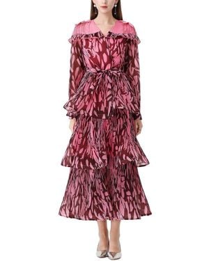 MIRA RICHI Midi Dress - Red