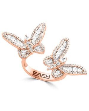 Effy Fine Jewelry 14K Rose 1.15 Ct. Tw. Diamond Ring - White