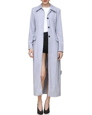 Avec Les Filles Cf Cut Away Coat - Blue
