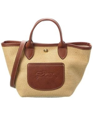 Longchamp Le Pliage Collection Xs Raffia Basket Bag - Brown