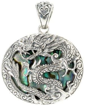 Samuel B. 15.00 Ct. Tw. Abalone Pendant - Metallic