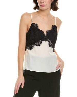 Rebecca Minkoff Blake Lace Silk Cami - Black
