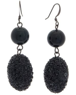 Kenneth Jay Lane Dangle Earrings - Black
