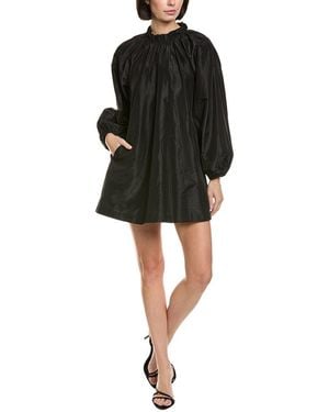 Cynthia Rowley Silk Taffeta Mini Dress - Black