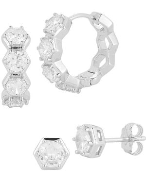 Glaze Jewelry Cz Earrings - White