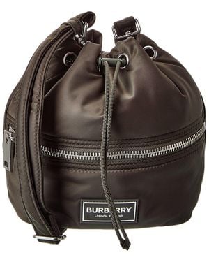 Burberry Logo Bucket Bag - Black