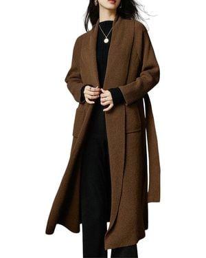 ONEBUYE Wool-Blend Coat - Black