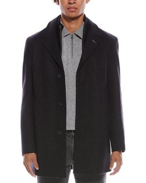 Cole Haan Wool-Blend Coat - Black