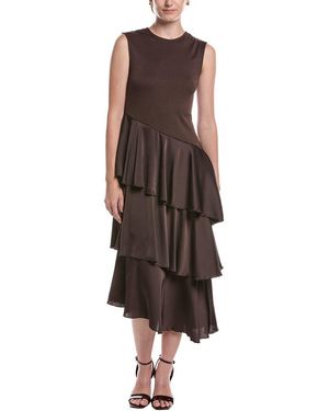 Moonsea Midi Dress - Brown