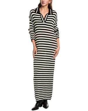 525 America Raya Polo Sweaterdress - Black