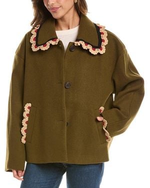 NVLT Cropped Jacket - Green