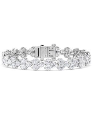 Lab Grown Diamonds 14K 13.00 Ct. Tw. Lab-Grown Diamond Bracelet - White