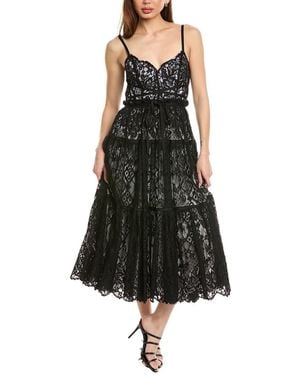 Cinq À Sept Lana Lace Midi Dress - Black