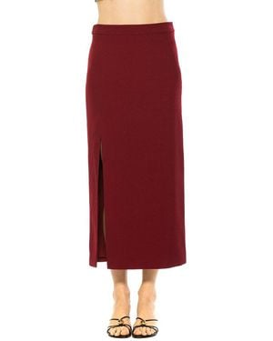 Alexia Admor Onyx Midi Skirt - Red