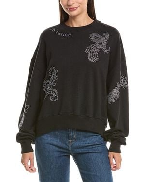 Cinq À Sept Brandy Paisley Heatset Pullover - Black