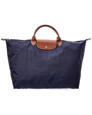 Longchamp Le Pliage Original Large Canvas Travel Bag - Blue