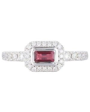 Gregg Ruth 14K 0.62 Ct. Tw. Diamond & Ruby Ring - Pink