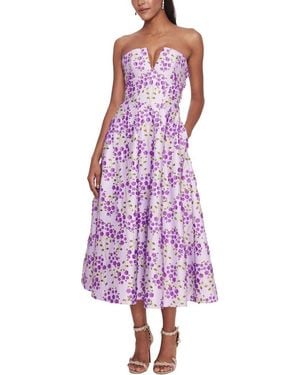 Marchesa Midi Dress - Purple